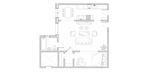 Villa Elaine Studio Type E Floor plan